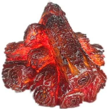 Imagem de Lâmpada LED de resina, carvão, chama ambiente, alimentada por bateria 