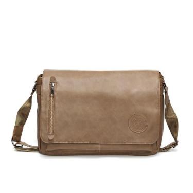 Imagem de Bolsa Messenger em couro PU de grande capacidade 39x30x16,5 cm - yiwei