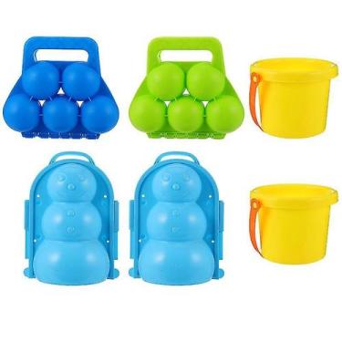 Imagem de 1 conjunto de adereços de jogo de neve Snowball Clip Snowman - Gloome 