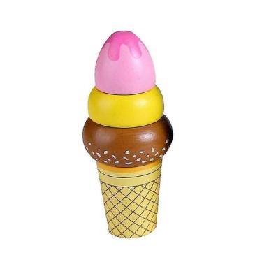 Imagem de Os brinquedos de sorvete de cozinha ZK-Wooden fingem brincar - Gloome 
