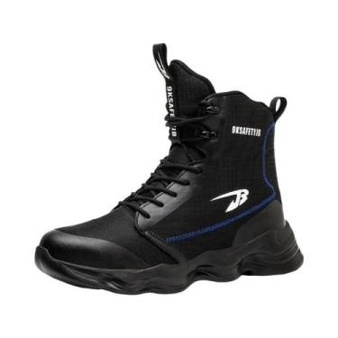 Imagem de Botas De Segurança Masculinas De Cano Alto Com Biqueira De Aço Indestr