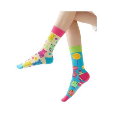 Imagem de Meias De Moda Masculinas Com Estampa De Gato Da Sorte, Estilo AB, Pers