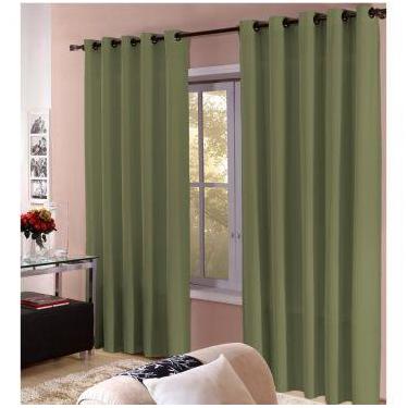 Imagem de Cortina roma 400x250 c/ ilhóses - Admirare, Verde