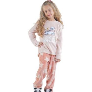 Imagem de Conjunto Pijama de Plush Infantil Macio Quentinho e Divertido - Sweet 