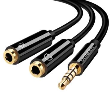 Imagem de Ugreen Divisor Splitter P3 Fone De Ouvido P2 E Mic Fone P2