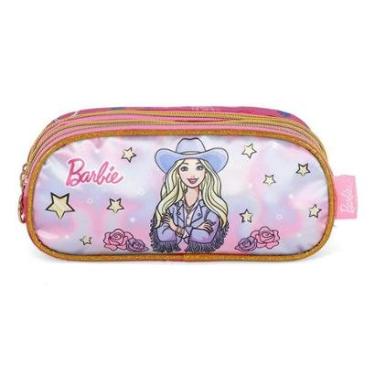 Imagem de Estojo Escolar Luxcel Barbie Boiadeira Roxo-Feminino