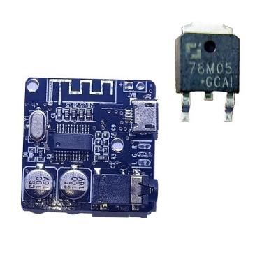 Imagem de Kit Upgrade Som Antigo Receptor Bluetooth 5.0 + Regulador 5V - ELB