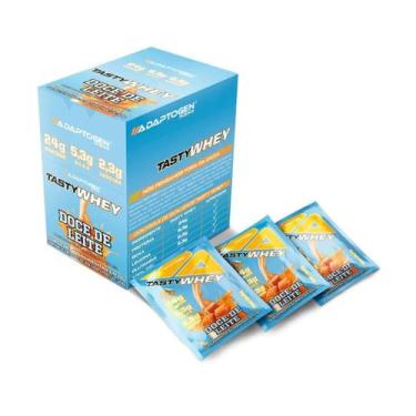 Imagem de Packet Tasty Whey caixa 12 saches - Adaptogen Science, Doce de Leite