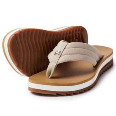 Imagem de Chinelo Kenner Kyra Confy Feminino - Branco e Bege - 36-Feminino