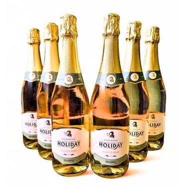 Imagem de 6 Espumantes Espanhóis Brut Holiday 750ml