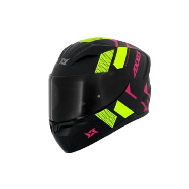 Imagem de Capacete Asx Esportivo Moto Preto Fosco Lançamento Draken - AXXIS, FLU