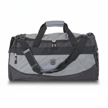 Imagem de Bolsa de Viagem tipo sacola Clio Style 50L MF3455 Esportiva, Cinza cla