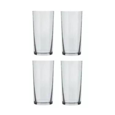 Imagem de Kit 4 Copos Long Drink Cylinder Suco Água Multiuso 300ml - Nadir