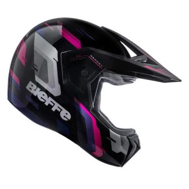Imagem de Capacete Bieffe 3Sport Horizon Masculino Feminino, Preto Brilhante Ros