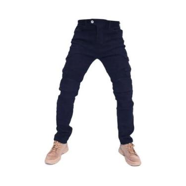 Imagem de Calças Jeans Masculinas Para Motociclismo Featherbed Versão Padrão Par