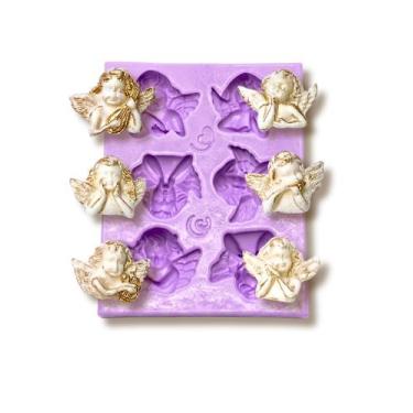Imagem de F1759 molde de silicone anjos confeitaria biscuit - confeitaria dos mo