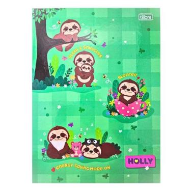Imagem de Caderno Brochura Grande Universitário Holly 80 Folhas Capa Dura Tilibr