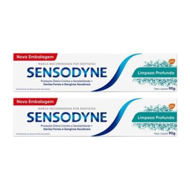 Imagem de Kit 2 unidades Creme Dental Limpeza Profunda 90g - Sensodyne
