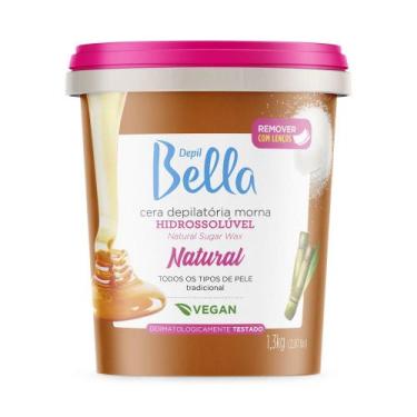 Imagem de Cera Depilatória Hidrossolúvel Natural Depil Bella 1300g