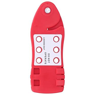 Imagem de Trava de cabo de segurança ajustável, trava de cabo Nylon de resistência a alta temperatura para equipamentos mecânicos para válvula