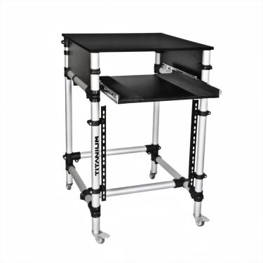 Imagem de Rack Titanium Torre Periférico RT-90G Com Gaveta Telescópica Retrátil Para Mixers Ou Me...