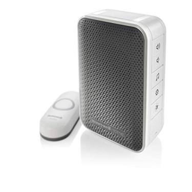 Imagem de Honeywell Home Campainha sem fio portátil RDWL313A2000/E botão de pressão – Série 3, cinza