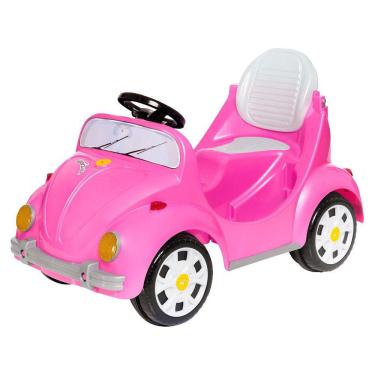 Imagem de Carrinho De Passeio Com Pedal Fouks Rosa Calesita 996