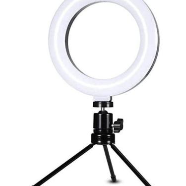 Imagem de Iluminador Ring Light 16Cm 6 Polegadas Luz Led Com Suporte