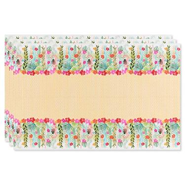 Imagem de American Greetings Tropical Luau Party Supplies, Plastic Table Covers (3-Count)