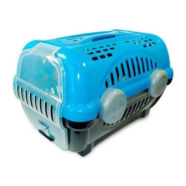 Imagem de Caixa De Transporte Furacão Pet Luxo Azul Tamanho:N2