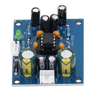 Imagem de Módulo de pré-amplificador, bom capacitor NE5532 chip 5 cores anel de resistor de filme de metal DIY placa de pré-amplificador de áudio