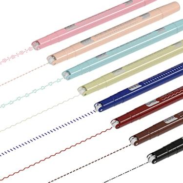 Imagem de Dual Tips Coloured Pens, Curve Line Marker & Fine Point Journal Pens Fine Tip Drawing Pens for Scrapbooks Bullet Journaling Writing Note Taking Calendar Office School Supplies(8 colours)