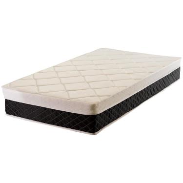 Imagem de Colchão de Solteiro Hellen Palermo com Molas Ensacadas 24x88x188cm - Preto/Branco