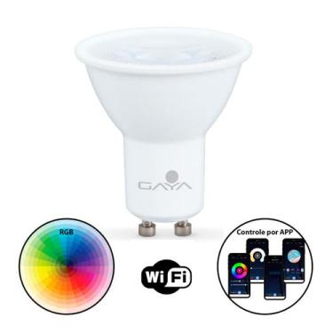 Imagem de Lâmpada Dicróica 5W Rgb Smart Gaya Wifi 450Lm Ip20 Bivolt