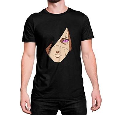 Imagem de Camiseta T-Shirt Anime Naruto Personagem Madara Uchiha Cor:Preto;Tamanho:GG;Gênero:Unissex
