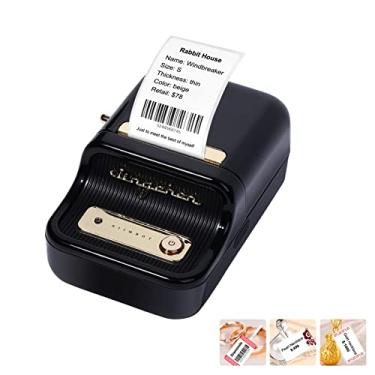 Imagem de Qudai Impressora de etiquetas portátil sem fio BT fabricante de etiquetas térmicas Impressora de etiquetas com reconhecimento RFID Excelente para supermercado de roupas Joalheria Varejo Casa de