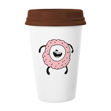 Imagem de Caneca de cerâmica alienígena rosa Cyclops do Universo para copo de café