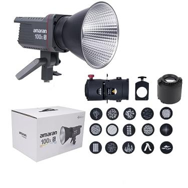 Imagem de Aputure Amaran 100x S 100W Bowens Mount LED Luz de vídeo com Amaran Spotlight SE Kit de lente de 36 graus