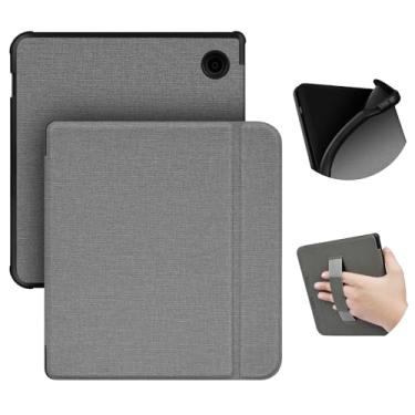 Imagem de Sakenitly Capa para Kobo Libra 2 (release 2021), 7 Polegadas, Tampa para Ereader com Fechamento Magnético, Estojo com TPU Mole Traseiro e Alça de Mão