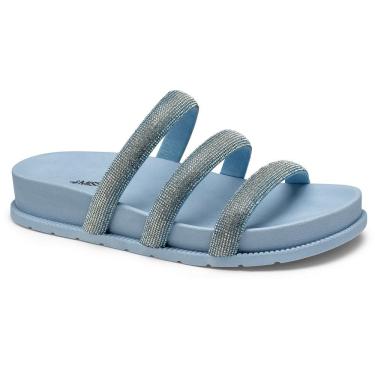 Imagem de Tamanco Slide Flatform Mississipi MB071 Feminino - Azul Claro