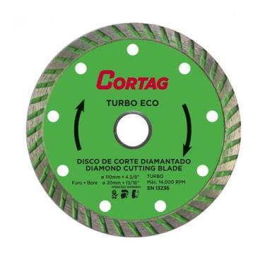Imagem de Disco de Corte Diamantado Eco Turbo Cortag 110mm