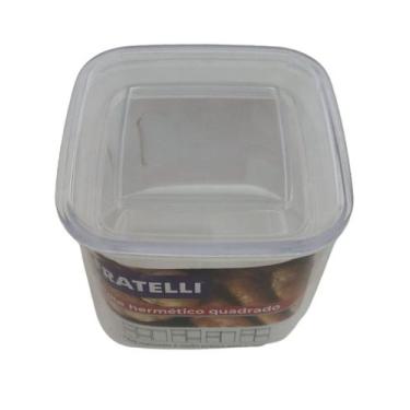 Imagem de Pote Armazena Herméticos Quadrado Tampa A Vácuo 500ml Guardar alimento