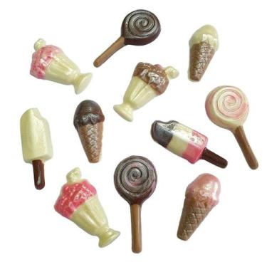 Imagem de Formas de Acetato Sorvete Casquinha Milk Shake Pirulito - Festa na Red