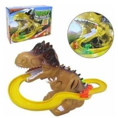 Imagem de Brinquedo Dinossauro C/ Pista e Acompanha 02 Filhotes! - toys