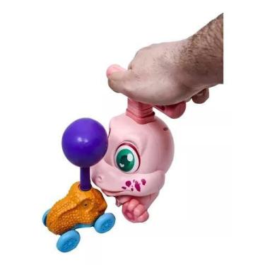 Imagem de Carrinho Movido A Ar C/ Balões Dino Racing Team ( rosa) - Toy King
