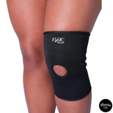 Imagem de Joelheira Neoprene Reforçada Para Dores No Joelho Corrida Musculação E