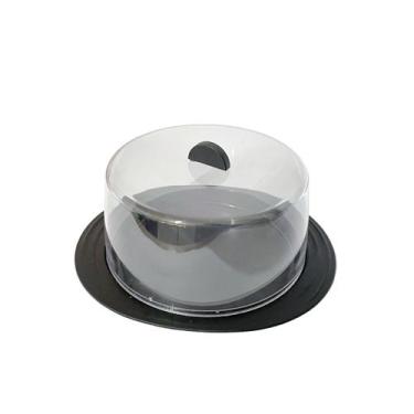 Imagem de Porta Queijo Meia Cura Queijeira Conservador De Alimentos Redonda Com 