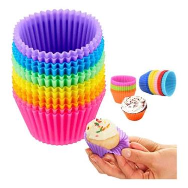 Imagem de 14 Formas Assadeira Cupcake Mini Bolos Pudim Muffins Empadas - Things 