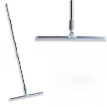 Imagem de Rodo e Vassoura Silicone Limpador de Vidro Piso Com Gancho Secos e Molhados Uso Duplo Limpeza Mágica