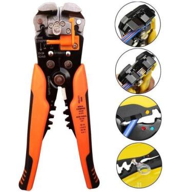 Imagem de Alicate Profissional Decapador Cortador e Crimpador de Fios e Cabos - 